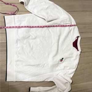 Paul Smith White Crewneck Sweatshirt with Small Multicolor Logo